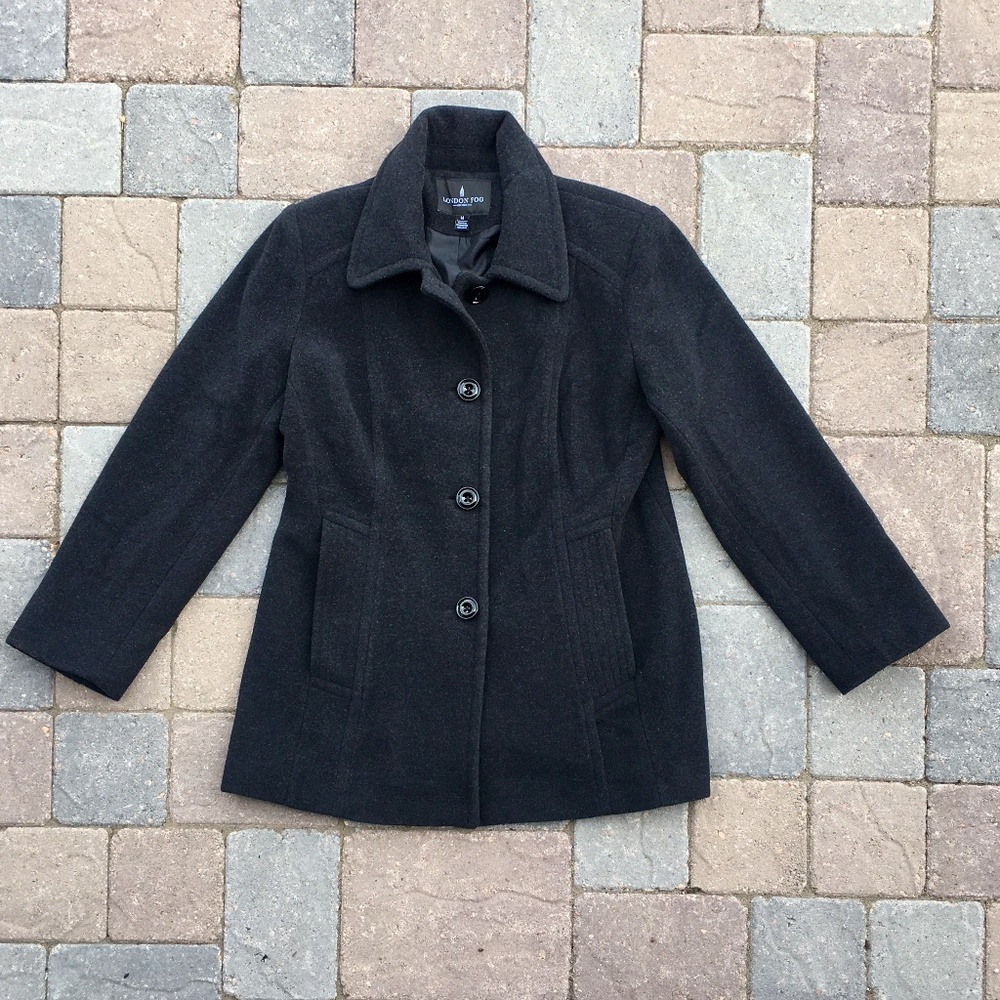 WOOL BLEND PEA COAT